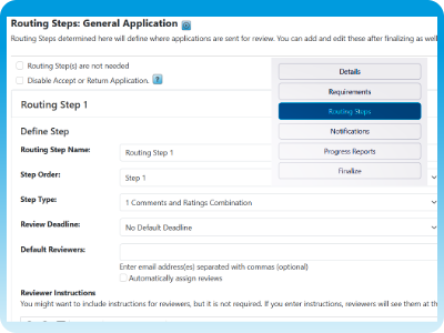 InfoReady screenshot routing 