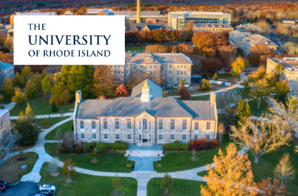 U Rhode Island campus image and logo