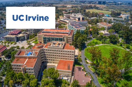 UC Irvine campus image and logo