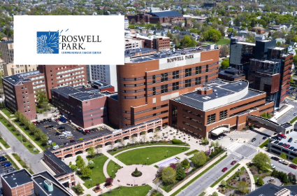 Roswell Park Cancer Center campus image and logo