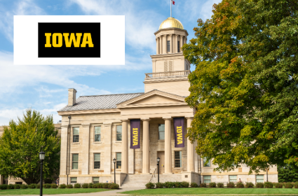 University of Iowa campus image and logo
