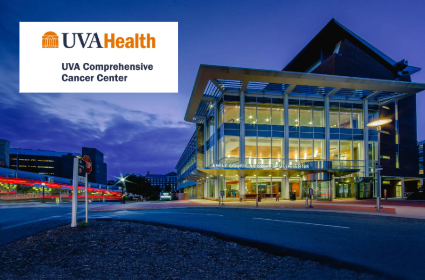 Photo of UVA Health Building & Logo